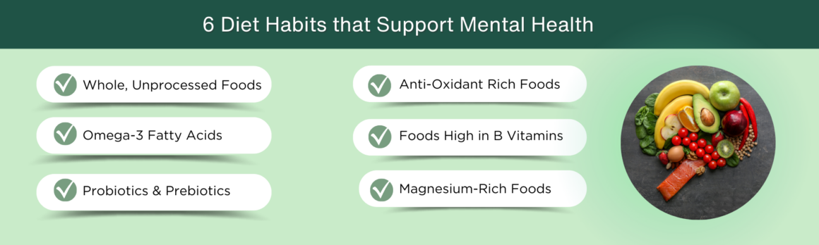 six diet habits to improve mental health
