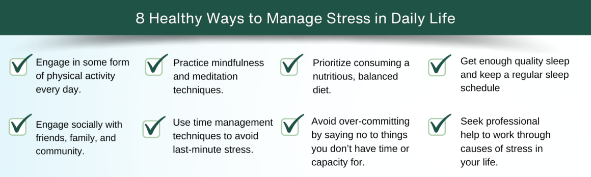 8 healthy ways to manage stress in daily life