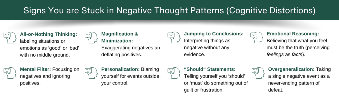 signs you are stuck in negative thought patterns